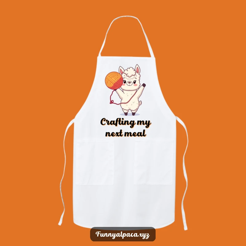 Funny Alpaca Apron - Playful Chef's Accessory, Hilarious Cooking Gift!