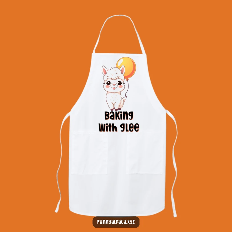Funny Joyful Alpaca Apron - Cheerful Kitchen Wear for Happy Cooks