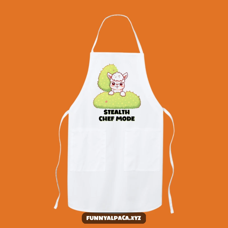 Funny Alpaca Apron - Curious Peek Design, Hilarious Kitchen Gift!
