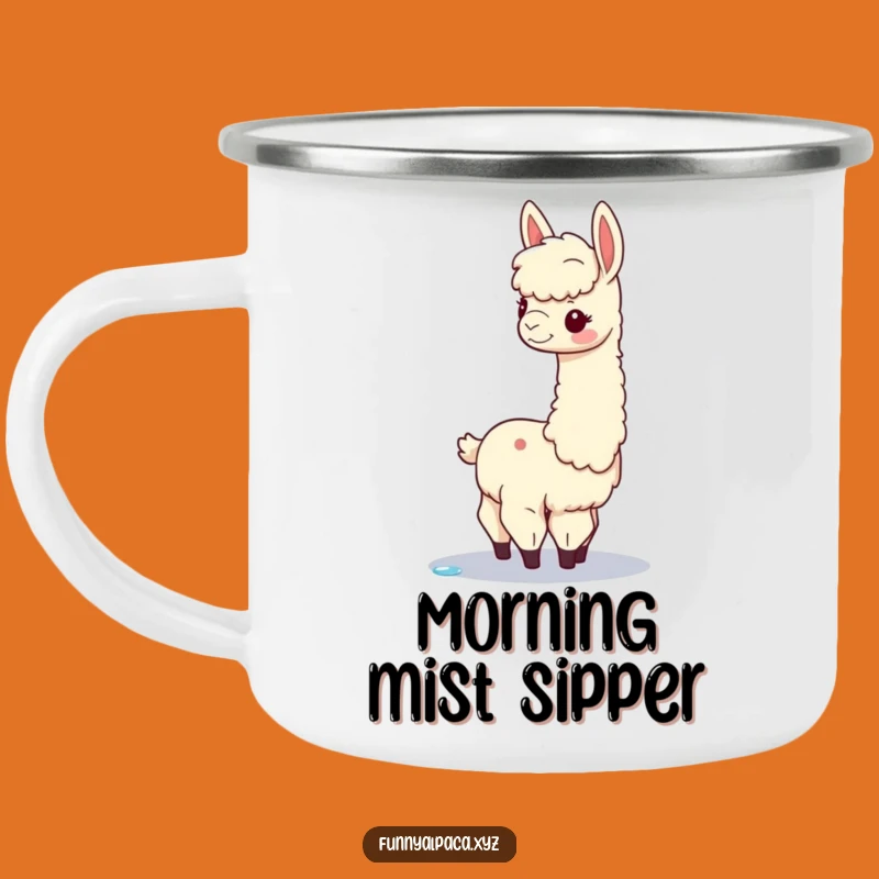 Funny Alpaca Balance Camping Mug: Adventure Fueled by Grace & Humor!