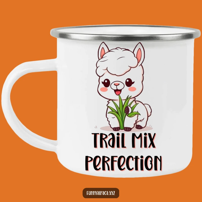 Funny Alpaca Camping Mug - Grass Munching Adventure Mug, Great Outdoor Gift!