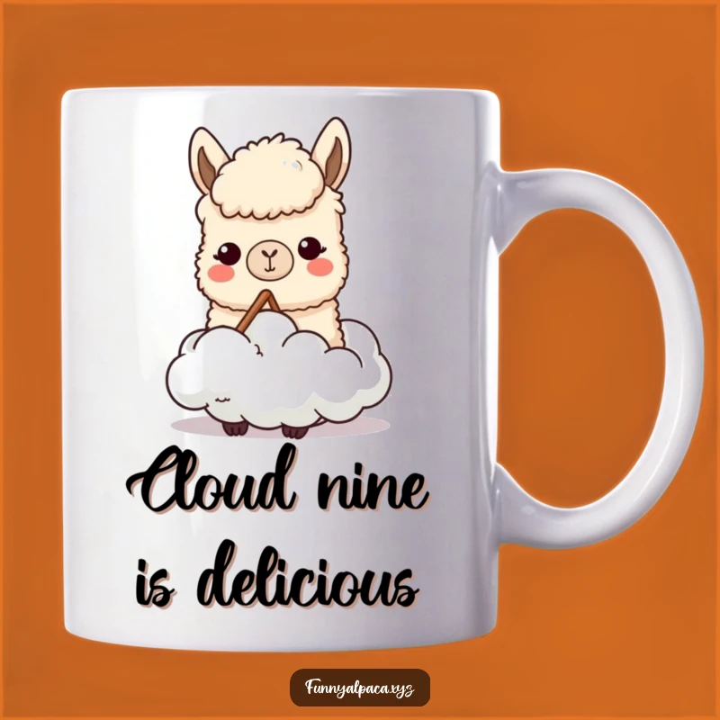 Funny Content Alpaca Mug: Chewing Clouds for Creative Ideas, Perfect Gift