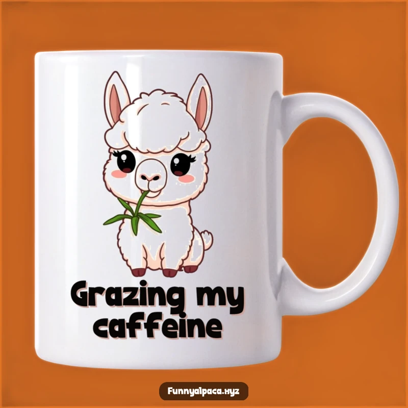 Funny Determined Alpaca Mug: Cute Nibbling Gift for Tough & Sweet Souls!
