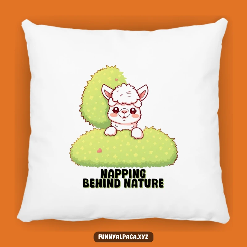 Funny Alpaca Bush Pillow - Cozy Mystery, Perfect Gift for the Curious!
