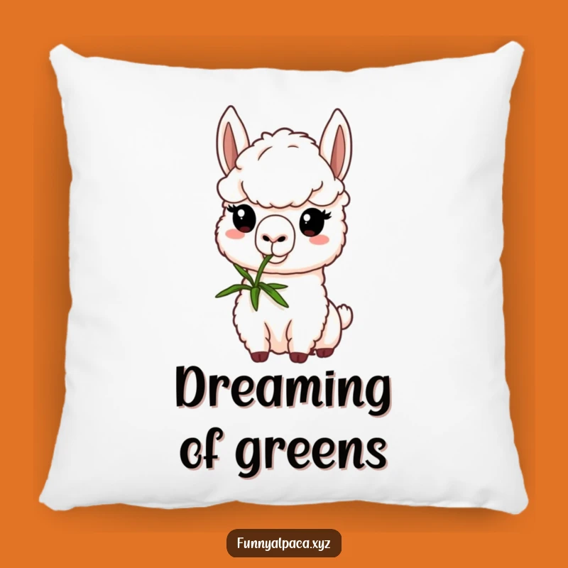 Funny Alpaca Nibbling Pillow: Cozy Comfort with Determined Cuteness!