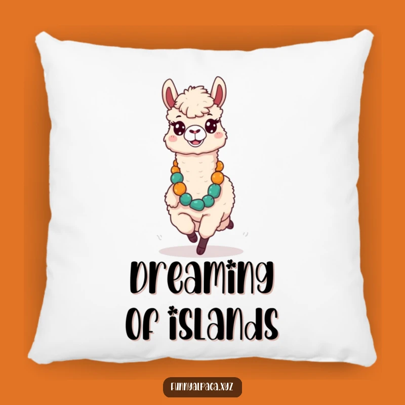 Funny Silly Alpaca Pillow - Soft Comfort with Tropical Humor