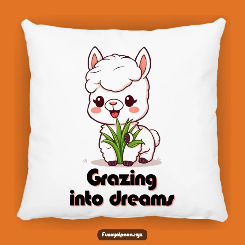 Funny Alpaca Grass Pillow - Cozy Comfort, Perfect Relaxing Gift!