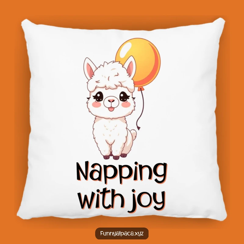 Funny Joyful Alpaca Pillow - Soft Comfort with a Cheerful Design