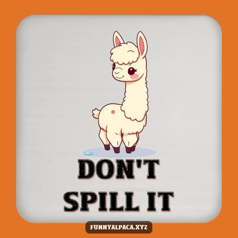 Funny Alpaca Balance Coasters: Protect Surfaces with Elegant Charm!