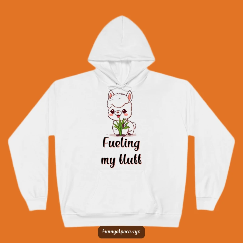 Cozy Funny Alpaca Hoodie - Grass Munching Comfort, Ultimate Relaxing Gift!