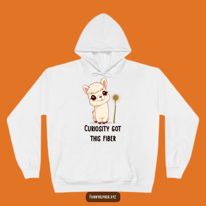 Funny Curious Alpaca Hoodie - Cozy and Hilarious Gift for Alpaca Fans