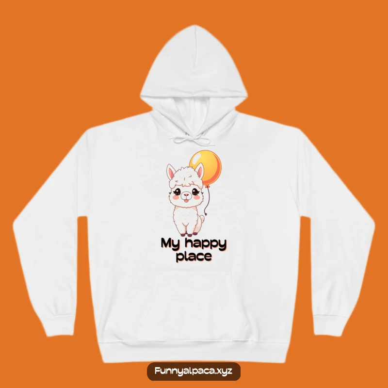 Funny Joyful Alpaca Hoodie - Cozy Comfort with a Cheerful Design
