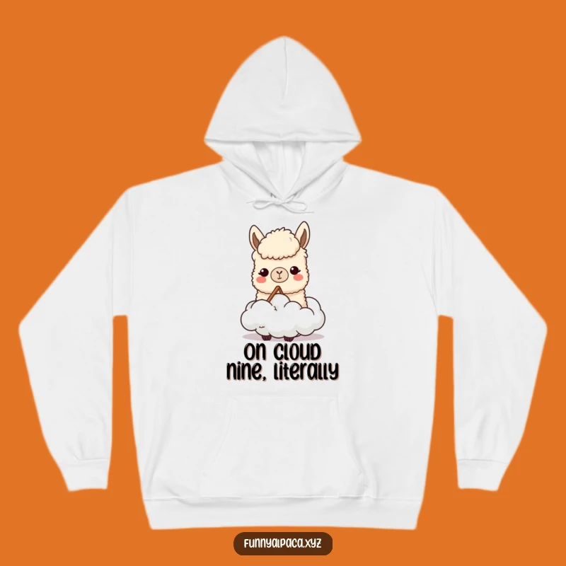 Cozy Funny Content Alpaca Hoodie: Cloud Chewing Comfort, Ideal Gift