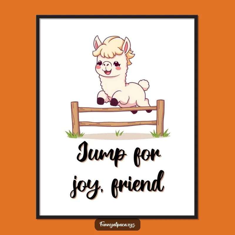 Funny Free Printable Alpaca Wall Art - Energetic Decor, Downloadable Fun!