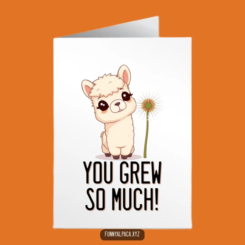 Free Printable Congrats Card: Curious Alpaca Pondering Success Hilarious Downloadable Gift
