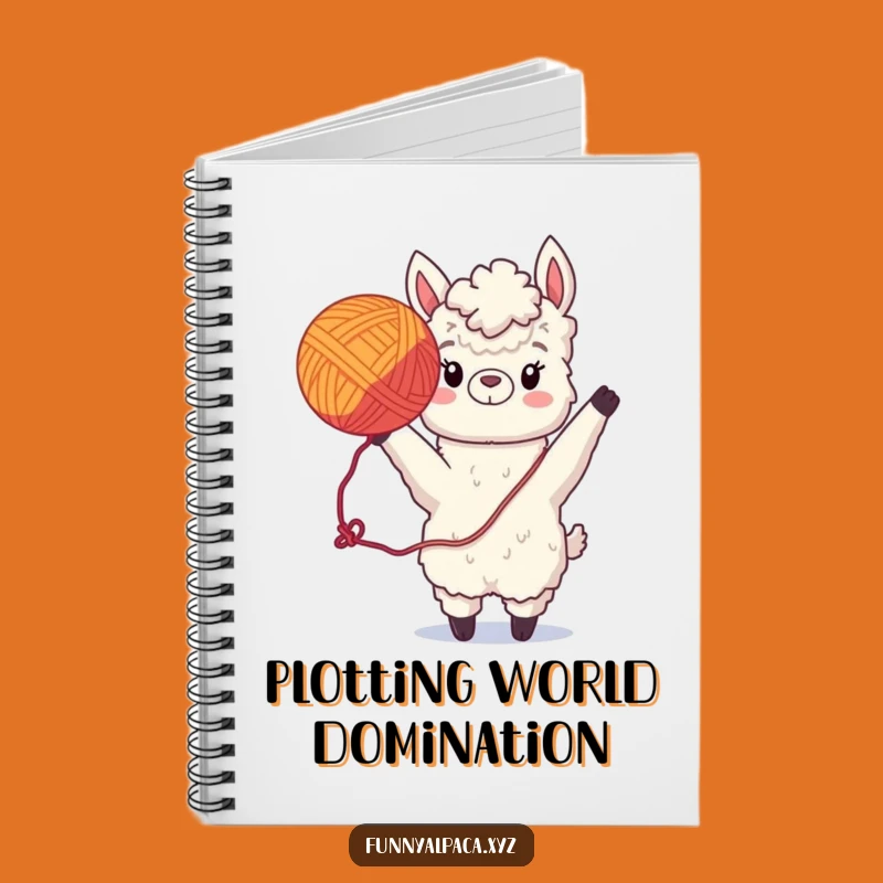Funny Alpaca Yarn Notebook - Playful Journal, Perfect Gift for Writers!