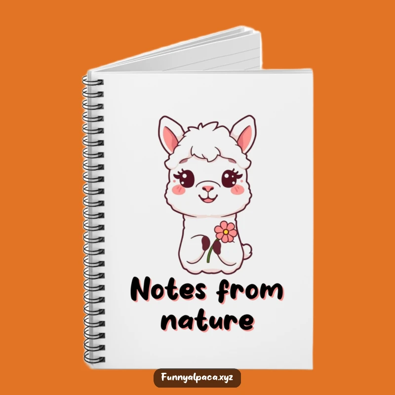 Funny Alpaca Flower Notebook - Kind Journaling, Perfect Gift for Writers!
