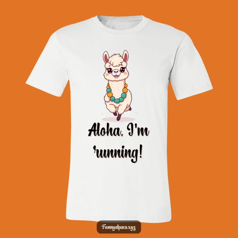 Funny Silly Alpaca T-Shirt - Comical Hawaiian Gift for Everyday Fun